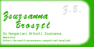 zsuzsanna brosztl business card